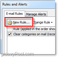 Outlook 2010'da yeni bir kural oluşturma