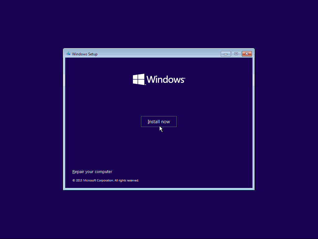 02 Şimdi Kur Windows 10 Temiz Kurulum