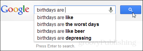 Google doğum günleri hakkında ne düşünüyor