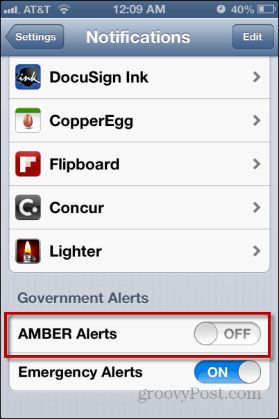 İPhone'da AMBER Uyarılarını Kapatma