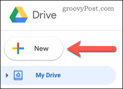 Google Drive'da yeni bir belge oluşturma