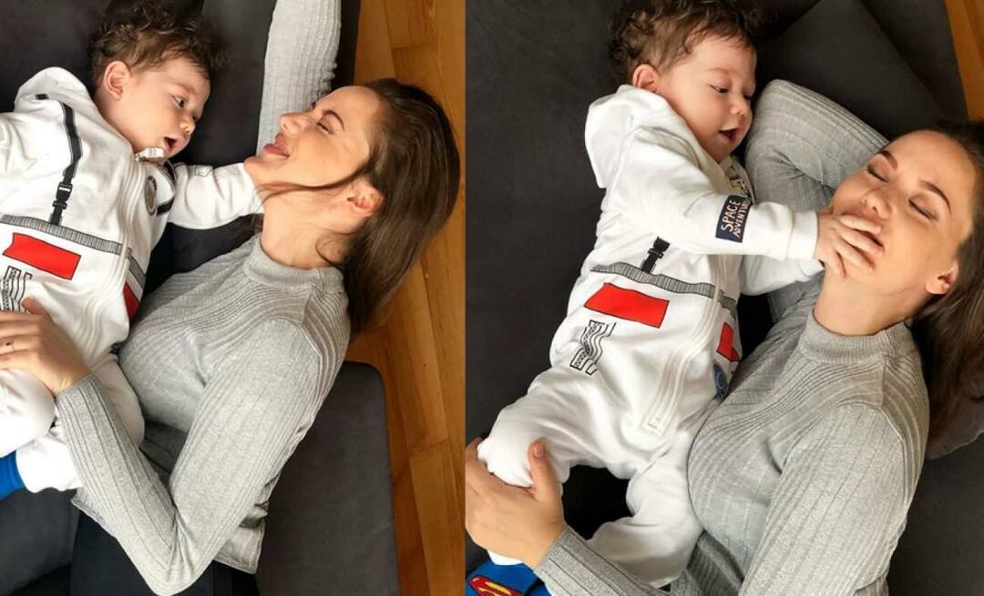 Fahriye Evcen'in oğlu Karan'ın zor anları! Fındık kabuğu...