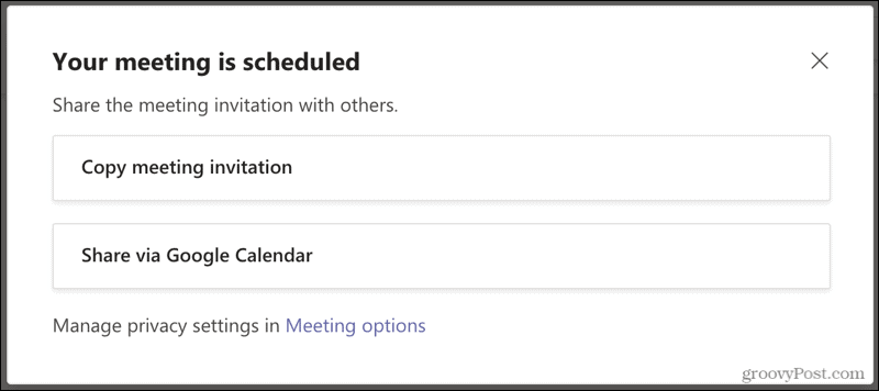 Microsoft Teams'de Planlanan Toplantı
