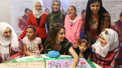 Songül Öden Suriyeli kadınlarla buluştu