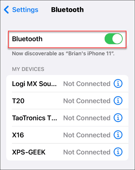 bluetooth, iPhone'da bir wi-fi şifresi paylaşın