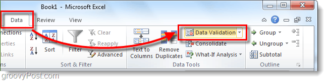 Excel 2010 E-Tablolarına Açılır Listeler ve Veri Doğrulaması Nasıl Eklenir