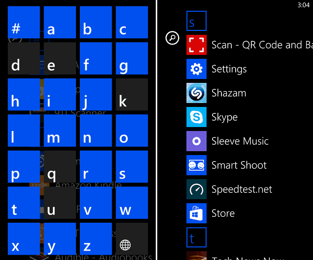 Uygulamalar Windows Phone 8
