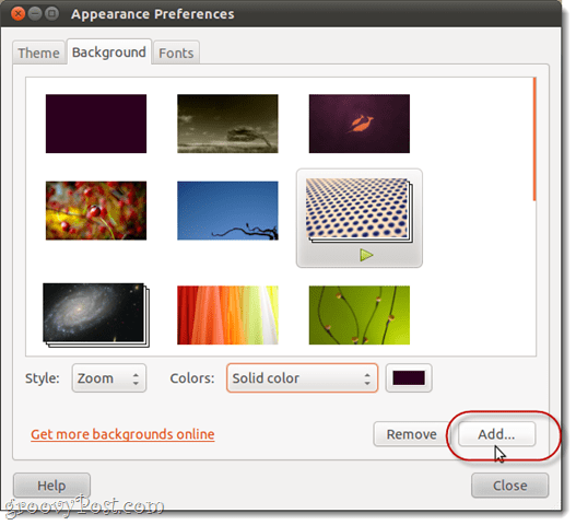 Ubuntu'da masaüstü rengi