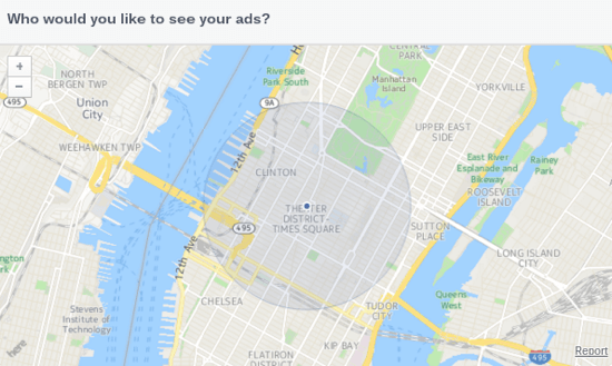 facebook reklam haritası aracı