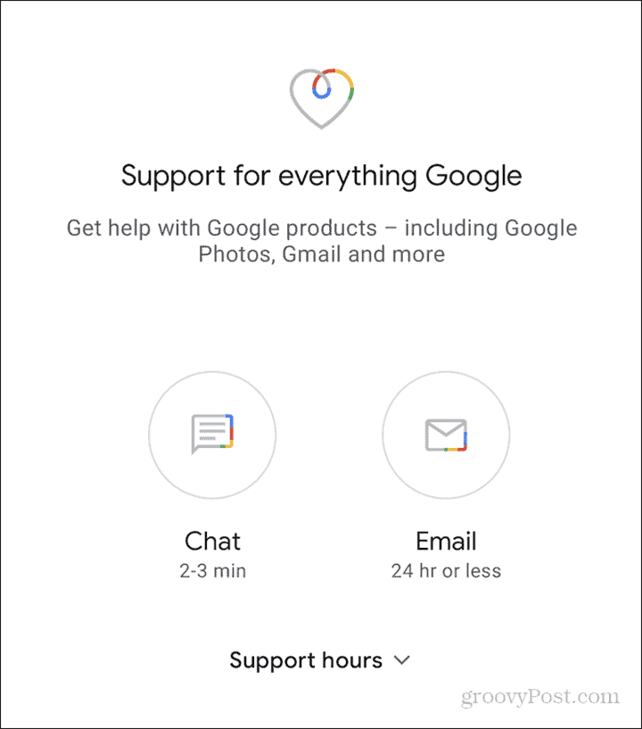 Google One desteği