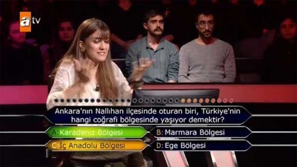 Kim Milyoner Olmak İster'e damga vuran Ankara sorusu!