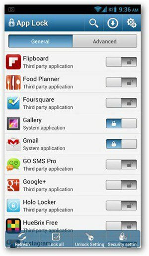 Uygulama Kilidi ile Android'de Uygulamaları ve İşlevleri Kilitleme