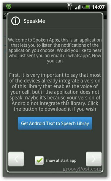 Android için SpeakMe metin-konuşma kütüphanesi