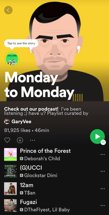 GaryVee'den 'Pazartesi'den Pazartesi'ye' Spotify çalma listesi