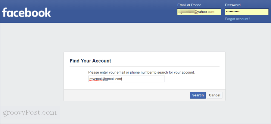 facebook şifresini sıfırlama