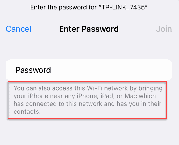 iphone'da bir wi-fi şifresi paylaşın