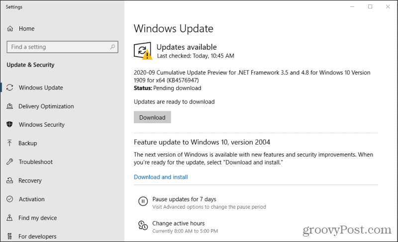 Windows güncellemeleri