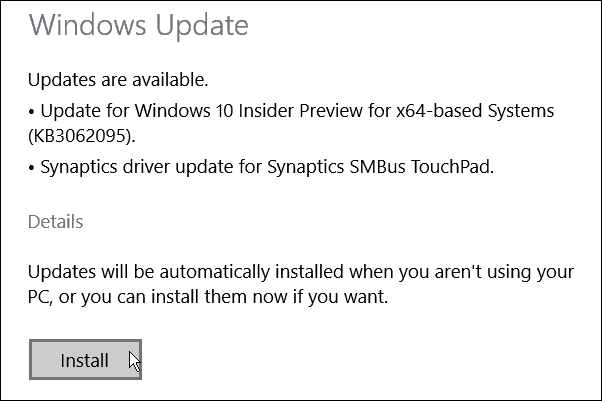 Windows 10 Build 10074 Güncelleştirmesi KB3062095 Kullanılabilir