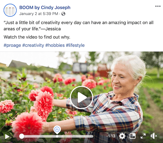 BOOM için Facebook video yayını! Cindy Joseph tarafından