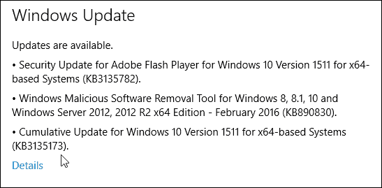 Windows 10 Toplu Güncelleştirme KB3135173 Derleme 10586.104 Kullanıma Hazır