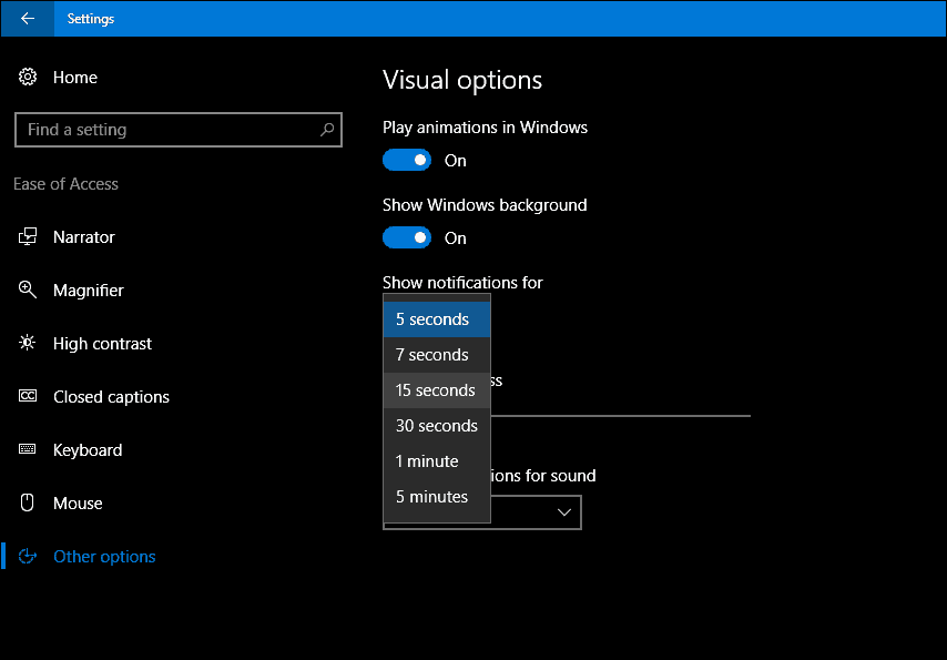 Windows 10 Bildirimlerinizi Ekranda Daha Uzun Tutma
