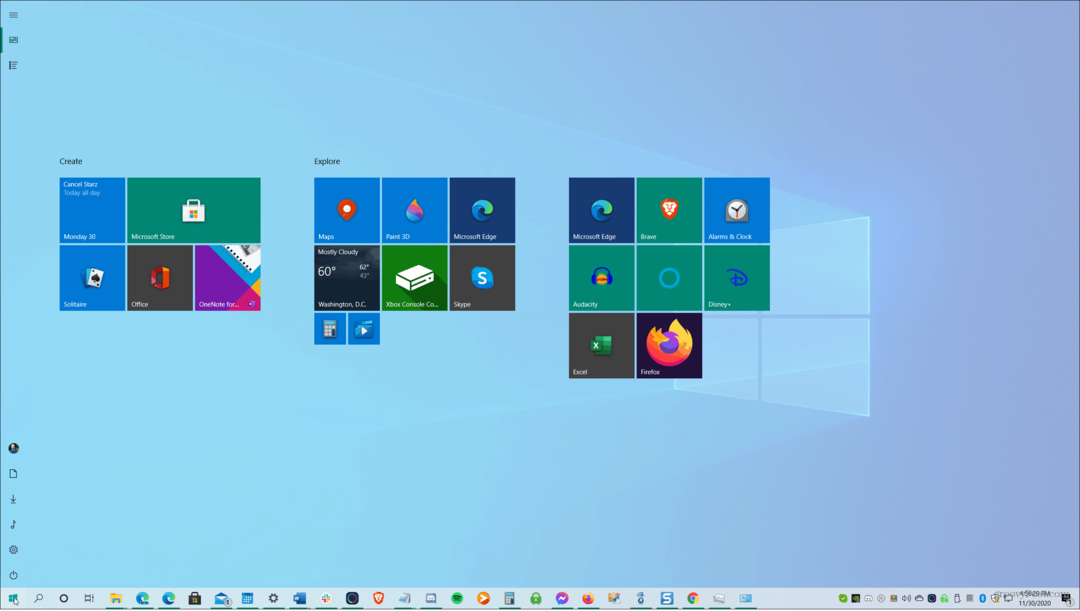 Windows 10 Başlat Menüsünü Tam Ekran Yapma