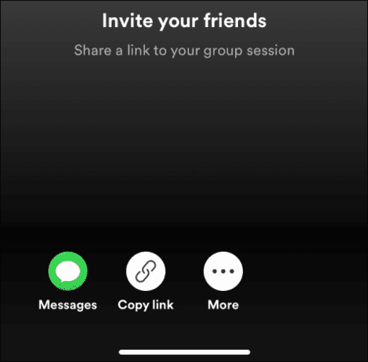  arkadaşlarınızla spotify dinlemeye davet edin