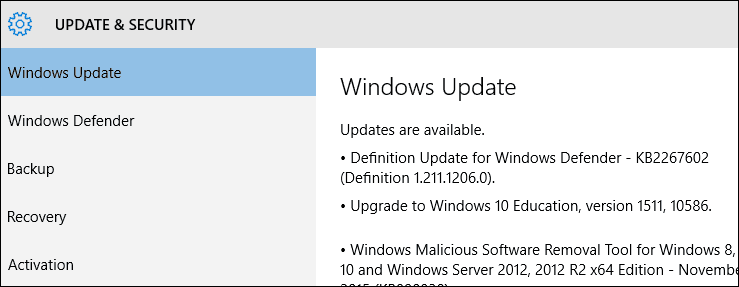 Windows 10 Güncelleştirmesini Kasım Güncellemesini Sağlamaya Zorlama