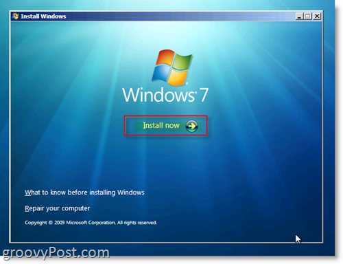 Windows 7 Kurulum Menüsü