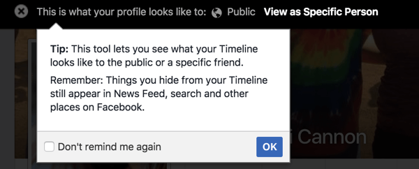 Facebook profilinizin başkalarına nasıl göründüğünü görmek için Farklı Görüntüle özelliğini kullanın.