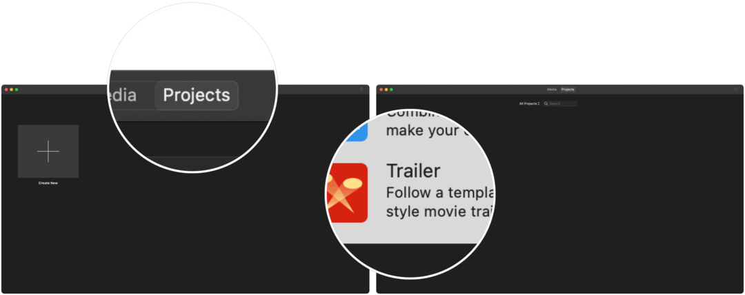 Videoları iMovie ile Düzenleme iMovie seçme fragmanı