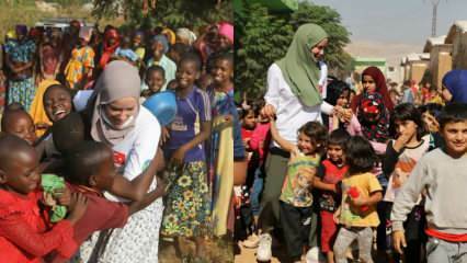 Gamze Zeynep Özçelik Sudan'daki sel felaketi bölgesine gitti! 