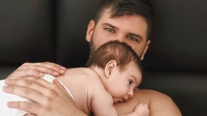 Tolgahan Sayışman 2 aylık oğlu ile sosyal medyayı salladı!