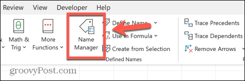 excel isim yöneticisi