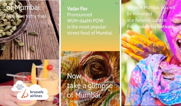 brüksel havayolları mumbai'den facebook mobil tuval reklamı