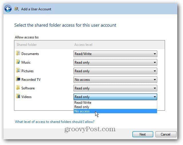 Windows Home Server 2011'e Kullanıcı Hesabı Ekleme veya Kaldırma