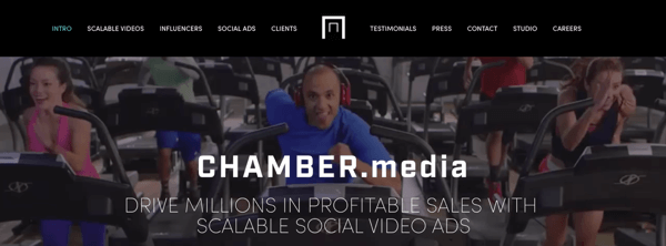 Chamber Media, ölçeklenebilir sosyal video reklamları oluşturur.