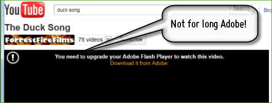 Adobe Flash Player'ı yüklemeden YouTube'u izleyin
