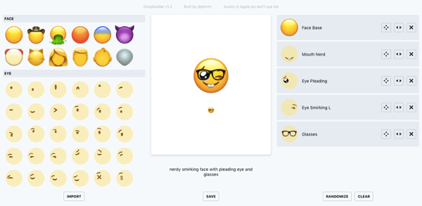 Özel emoji oluşturmak için phlntn emojibuilder'ı kullanın.