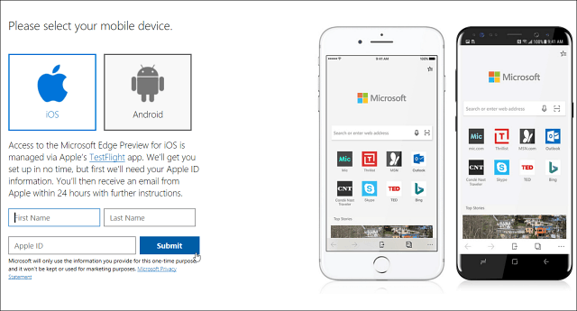 Microsoft Edge Web Tarayıcısı Yakında Android ile iOS'a Geliyor