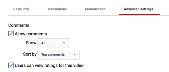 İzin vermeyi seçerseniz yorumların YouTube kanalınızda nasıl görüneceğini de özelleştirebilirsiniz.