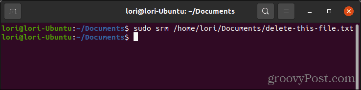 Linux'ta güvenli silme özelliğini kullanarak bir dosyayı güvenli bir şekilde silin