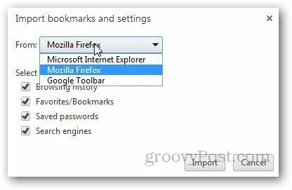 Transfer Yer İmleri Firefox 8