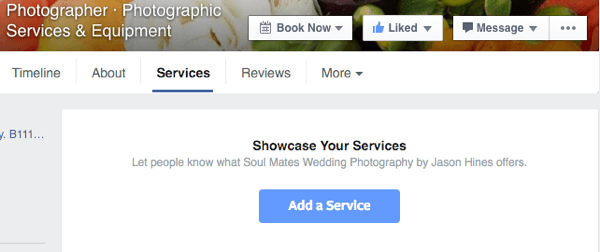 facebook hizmeti ekle