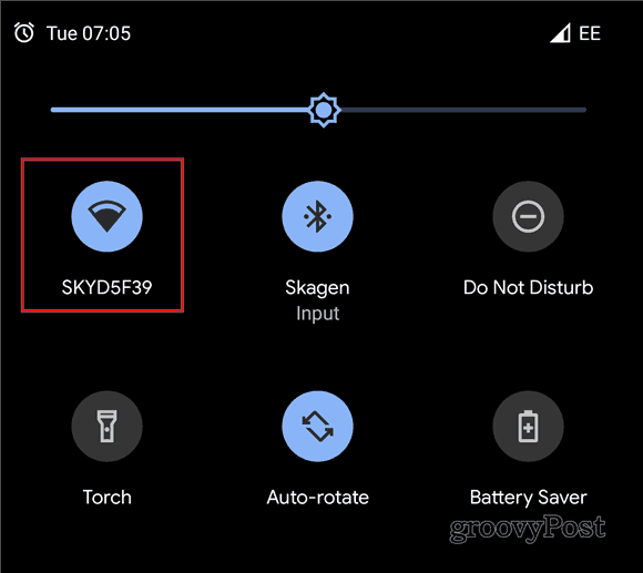 Android 10 paylaşım WiFi QR kodu
