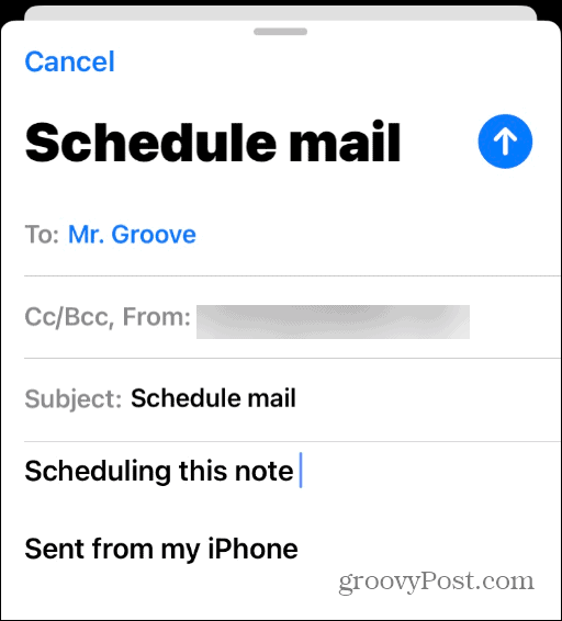 iPhone'da E-postaları Planlayın