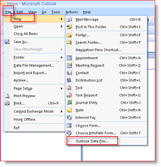 Outook 2007 veya Outlook 2003 kullanarak .PST dosyaları nasıl oluşturulur:: groovyPost.com