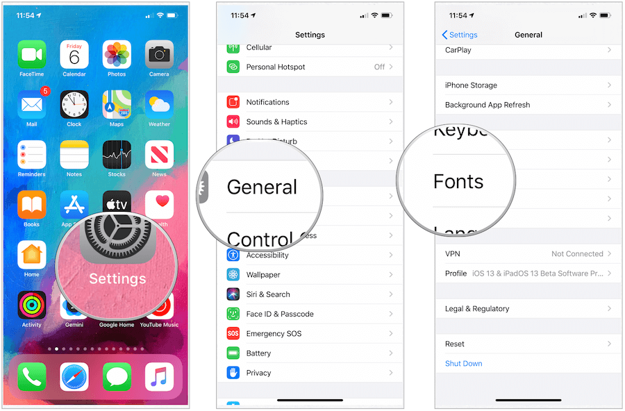 iOS 13 yazı tipi