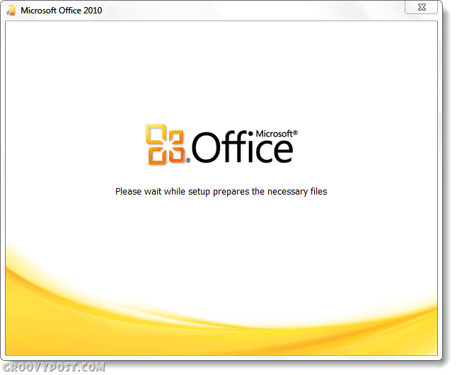 Office 2010 yükleyici ekran görüntüsü