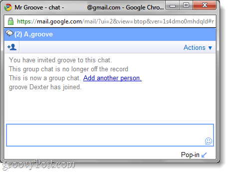 gmail sohbetinde grup sohbeti